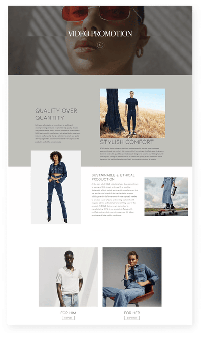 Bold denim - Web analytics/Big data