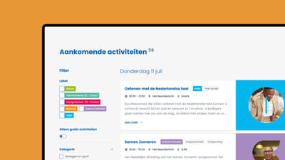 Welzijn Diemen - een plek met andere diemenaren - Ergonomie (UX / UI)