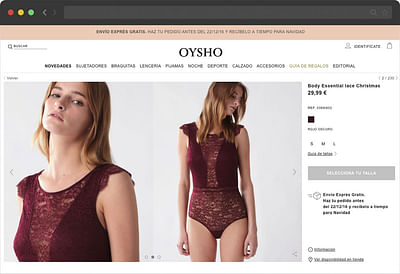 TIENDA ONLINE DE OYSHO - E-commerce