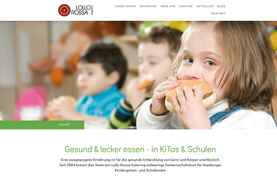 Website für Catering Unternehmen - Creación de Sitios Web