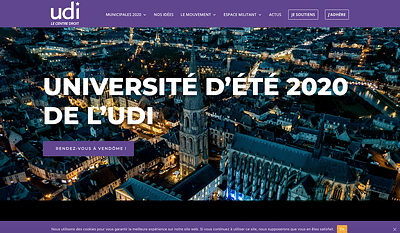 Création du site internet de l'UDI - Webseitengestaltung