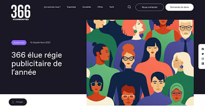 Refonte de la régie publicitaire n°1 en France - Création de site internet