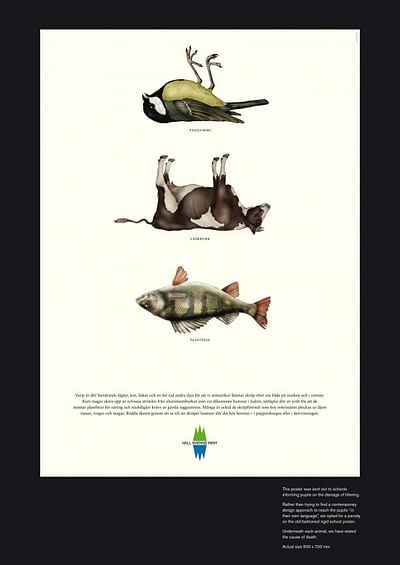 VICTIMS OF LITTERING - Advertising