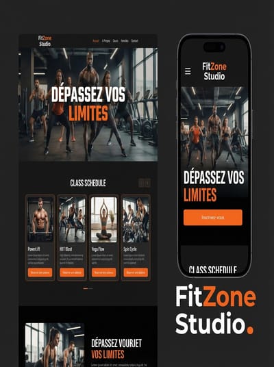 FitZone Studio - Ergonomie (UX/UI)