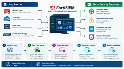 FortiSIEM Expert for Log Enhancement and Alert Fine Tuning - Cloud Consulting