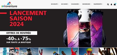 Ski Aventure - Website Creatie