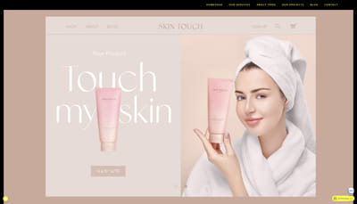 CREATIVE CONCEPT for E-COMMERCE - SKIN TOUCH - Réseaux sociaux