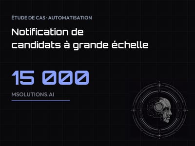 Notifier 15 000 candidats en un mois, avec suivi en temps réel - Intelligence Artificielle
