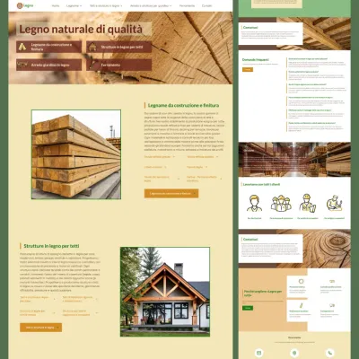 Creazione sito web per un'azienda di legname - Graphic Design