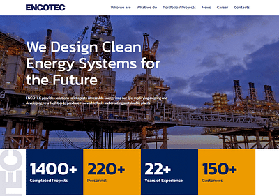 Encotec CJSC Website - Website Creatie