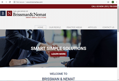 Wordpress website made for a Law Firm - Website Creation
