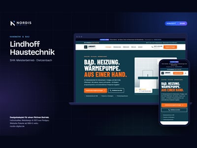Konzept: Website für einen SHK-Meisterbetrieb - Webseitengestaltung
