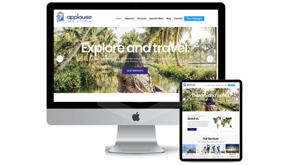 Website design  for a Travel company - Ergonomy (UX/UI)
