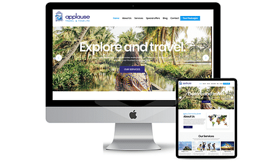 Website design  for a Travel company - Ergonomia (UX/UI)