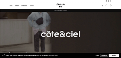 CÔTE & CIEL - Backpack webshop - SEO