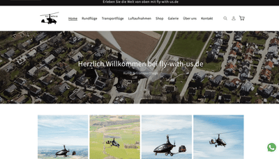 Online Shop Helikoptervermietung - Webseitengestaltung