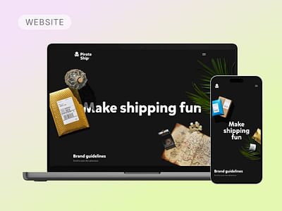 Interaktiver Marken-Styleguide für Pirate Ship - Digitale Strategie