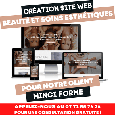 Création site web secteur Beauté et Esthétique - Website Creation