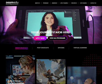 Seamedu Website - Website Creatie
