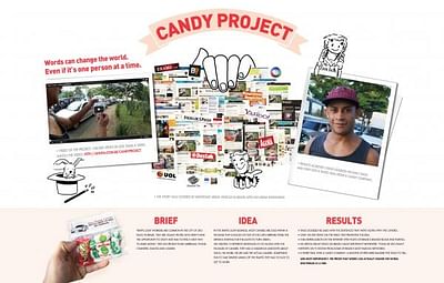 CANDY PROJECT - WORDS CAN CHANGE THE WORLD - Reclame