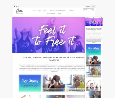 Oula Fitness: Shopify 2.0 Website Build - E-commerce