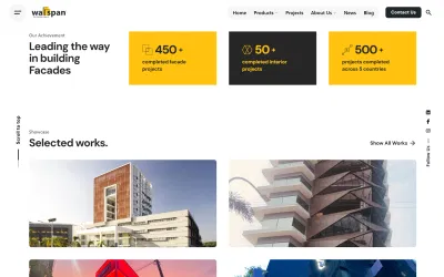 We modernized Wallspan’s online façade. - Création de site internet