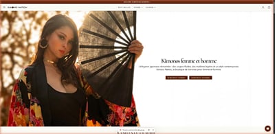 Kimono Nation : boutique en ligne de kimonos femme et homme - Website Creation