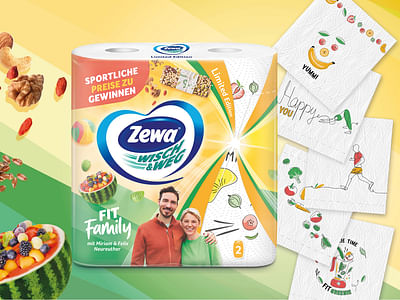 ZEWA Wisch&Weg Limited Edition Fit Family - Werbung