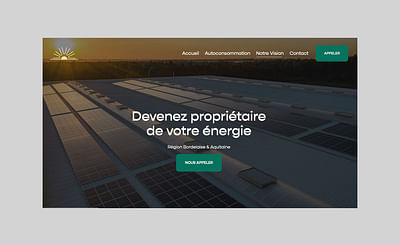 Site Web Aquivoltaique - Website Creation