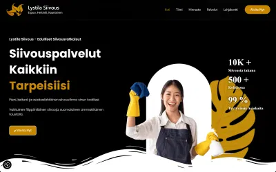 Lystila Siivous - Création de site internet