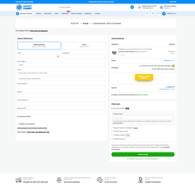 SmartZamki.pl – Rapid MVP E-Commerce Launch - E-commerce