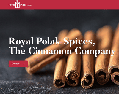 Royal Polak Spices Vision development & web copy - Branding & Positionering