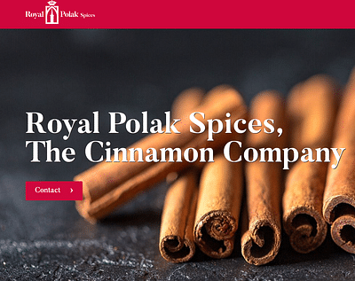 Royal Polak Spices Vision development & web copy - Website Creatie