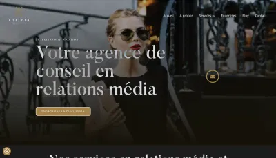 Site vitrine pour une agence RP - Branding & Positioning