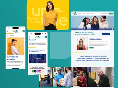 La Poste - Réseau Parité Un.Une - Webseitengestaltung