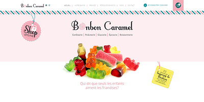Site de Bonbon Caramel - E-commerce