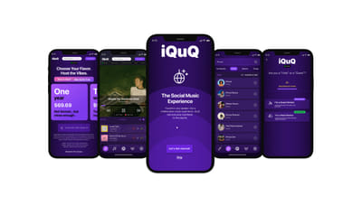 iQuQ Music Sharing App - Mobile App
