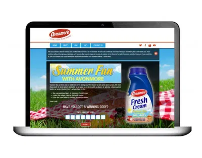 Avonmore Cream Summer On-Pack Sales Promotion - Stratégie digitale