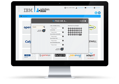 IBM Solution Store - Website Creation