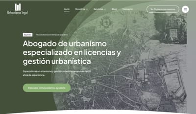 Web abogado especialista en urbanismo - Creación de Sitios Web