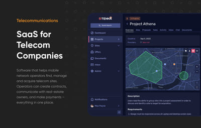 SaaS Solution for Telecom Companies - Ergonomy (UX/UI)