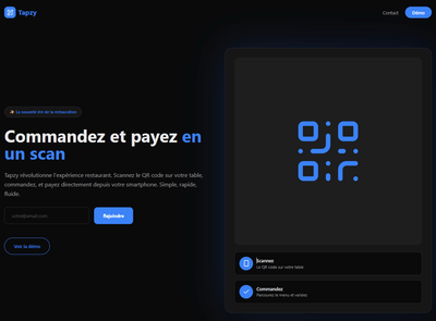 Site Vitrine Tapzy - Création de site internet