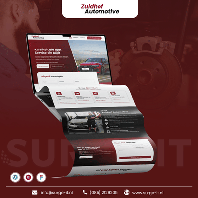 Lancering en digitale positionering van Zuidhof Automotive - Website Creatie