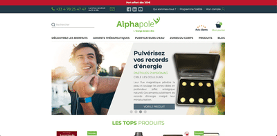 [Ecommerce] Alphapole, refonte du site WordPress - Ergonomy (UX/UI)