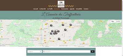 Site Internet du Marché aux Truffes - Website Creatie