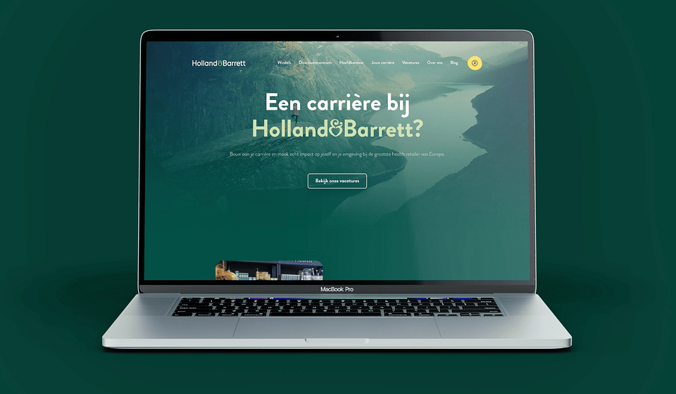 Een werken-bij platform voor Holland & Barrett