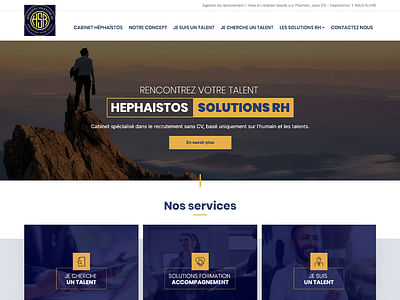 Site Internet solutions RH - Website Creation