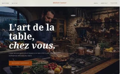 Maison Saveur — Chef à domicile & traiteur - Intelligence Artificielle
