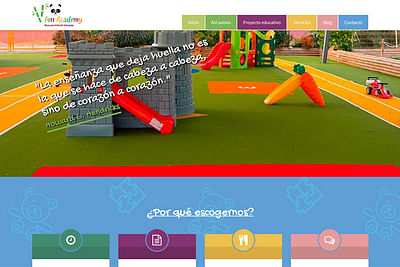 Sitio web Escuela Infantil Bilingüe Fun Academy - Website Creatie