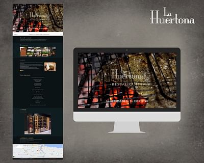 Diseño web onepage para restaurante - Création de site internet
